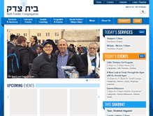 Tablet Screenshot of beth-tzedec.org